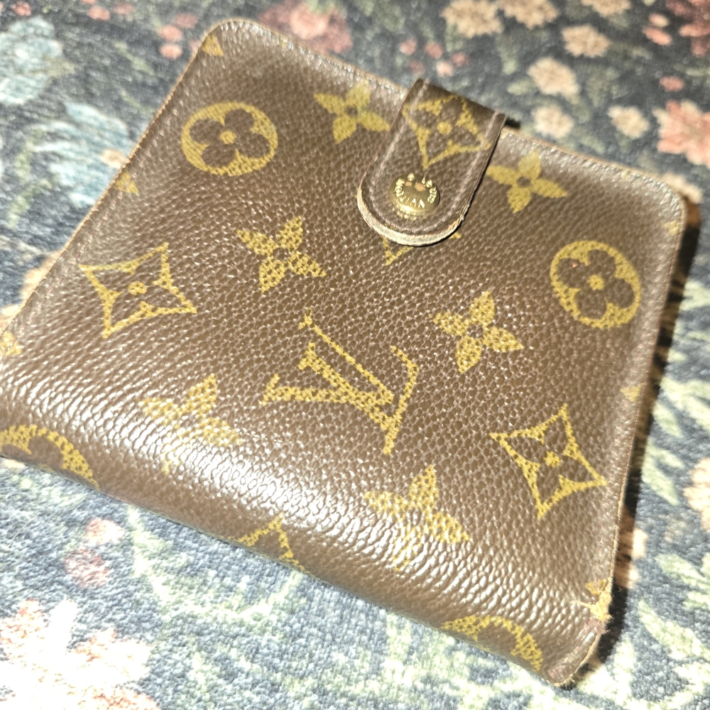 Louis Vuitton Brown and Gold Monogram Wallet